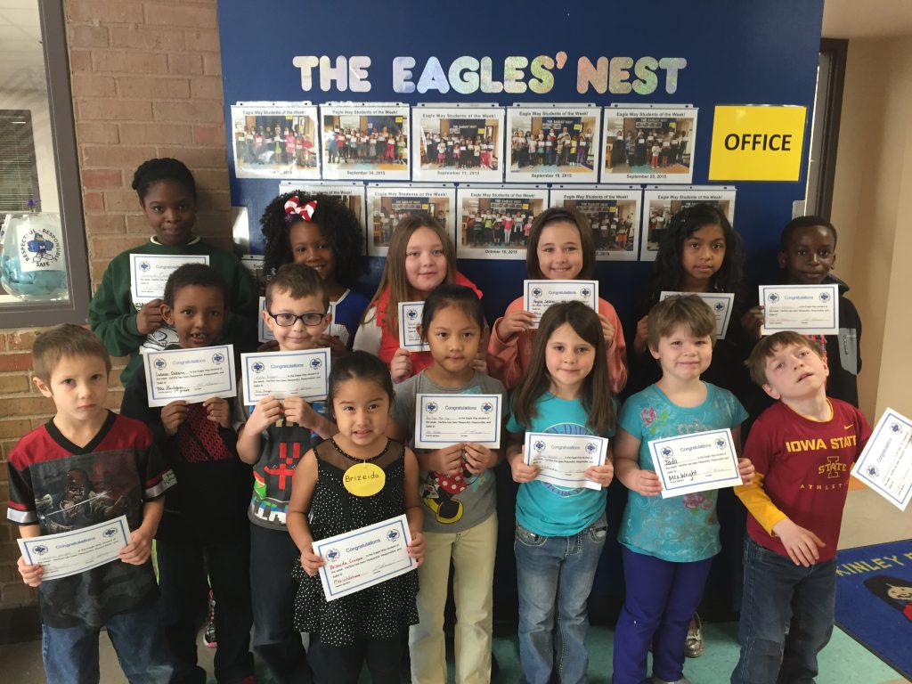 Eagle Way Students of the Week - McKinley Elementary School